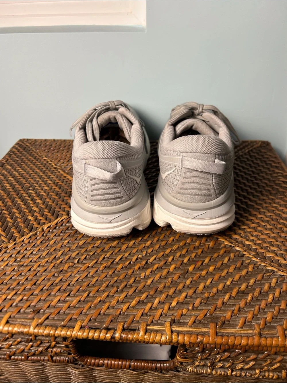 Hoka One One Gray Bondi 7 Shoes Women’s 9.5 Trainer Running Activewear - Picture 5 of 9